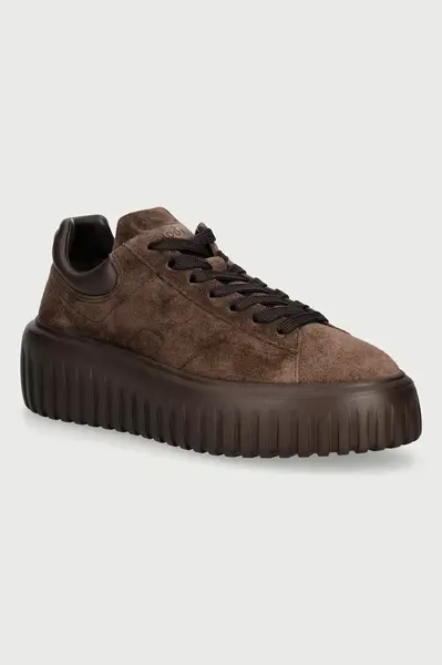 Hogan  H-Stripes Allacciato H sneakers boty dámské semišové