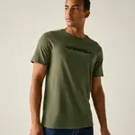 Pánské bavlněné tričko regatta cline ix khaki m