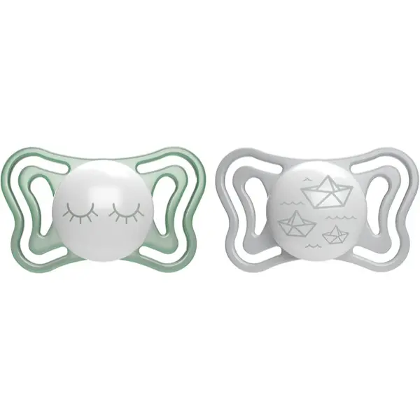 Chicco Physio Light Physio Forma Night cumlík 16-36 m Green/Grey 2 ks