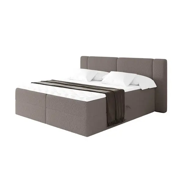 ALTDECOR POSTEL boxspring s matrací H3 - EVON - 180x200 cm Hnědá