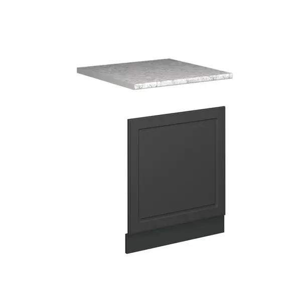 Vicco PŘEDNÍ PANEL Fame-Line, Anthrazit-Gold Landhaus/Antracit, 60 cm, PD Mramor