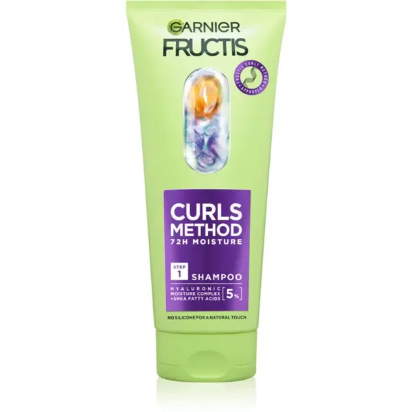 Garnier Fructis Curls Method hydratačný šampón pre vlnité a kučeravé vlasy 200 ml