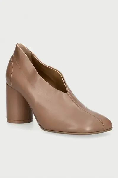 MM6 Maison Margiela  lodičky na sloupku kožené