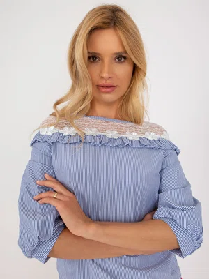 Blouse-LK-BZ-509336.55P-white-blue