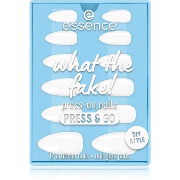 essence WHAT THE FAKE! umelé nechty 02 bare white