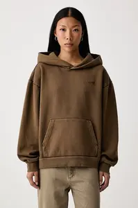 Vans  mikina s kapucňou dámska s bavlnou