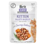 BRIT Care cat kitten fillets with salmon vrecko pre mačiatka 85 g