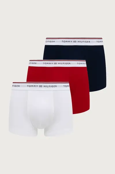 Tommy Hilfiger  priliehavé boxerky pánske bavlnené s elastanom 3-pak