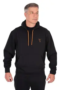 Fox mikina classic hoody black/orange - xl