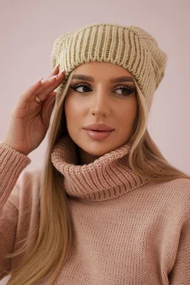 Kesi Dámská čepice Ingrid K371 beige