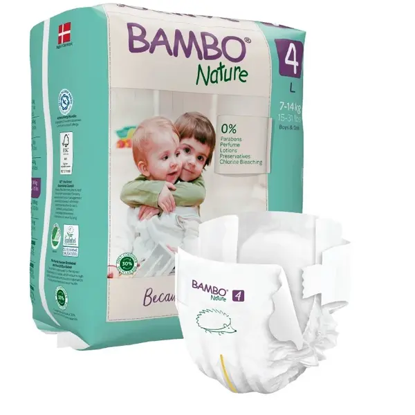 Bambo Nature 4 dětské plenkové kalhotky 7-14kg 24ks