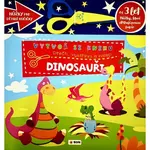 Vytvoř knihu Dinosauři - Přečti, vystřihni, nalep 3+