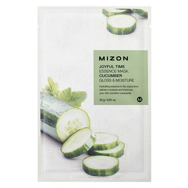 MIZON Joyful Time Plátýnková 3D maska s okurkou 23 g