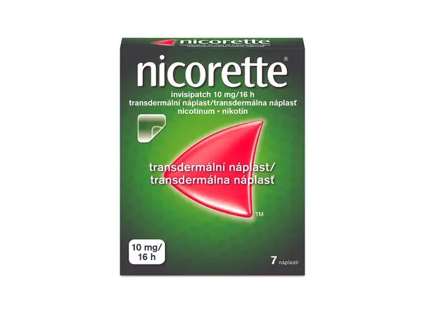 Nicorette Invisipatch 10mg/16h transdermální náplast 7ks