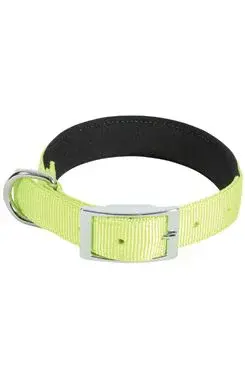 Obojek pes soft nylon zelený 25mm/60cm Zolux