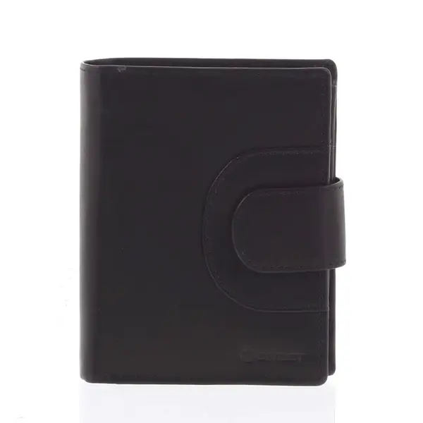 Pánská moderní peněženka STEPHANE, černá matná