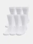 Unisex Socks Under Armour UA Essential 6pk Crew-WHT - unisex