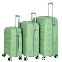 Cestovní plastový kufr Ormi Galileo velikost SADA, světle zelený