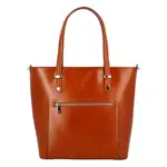 Kožená kabelka Junia, koňakově hnědá