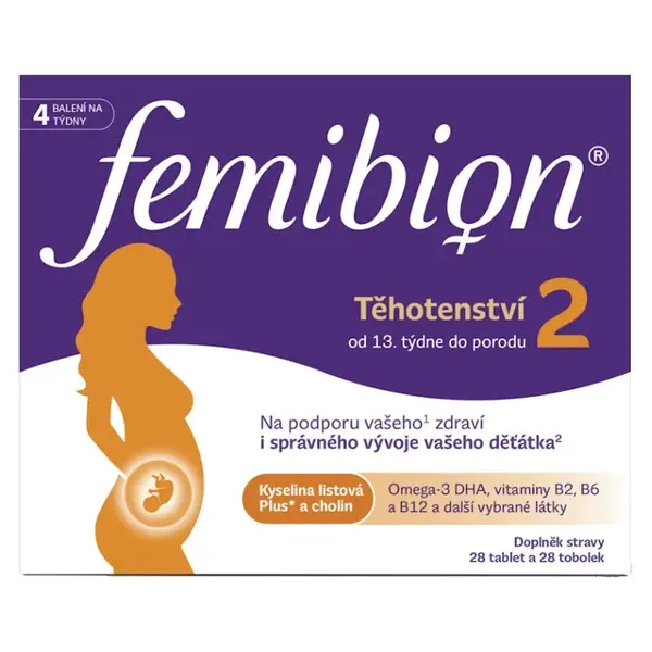 Femibion 2 Těhotenství 28 tablet + 28 tobolek