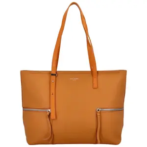 Dámský stylový koženkový shopper Soffii, koňaková