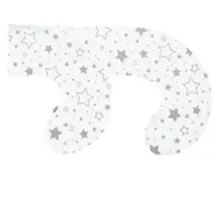 Obliečka na dojčiaci vankúš v tvare C New Baby Hviezdy sivé