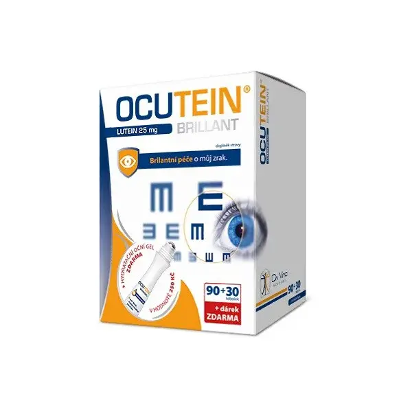 Ocutein Brillant Lutein 25mg DaVinci 90+30tobolek +dárek