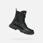 Black Girls Ankle Boots Geox Junette - Girls