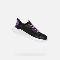 Černé dívčí tenisky Geox Sprintye Fast In - Holky