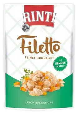 Rinti Dog Filetto kapsa kuře zelenina v želé 100g