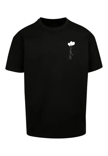 Men's T-shirt Love In The Air Heavy Oversize black
