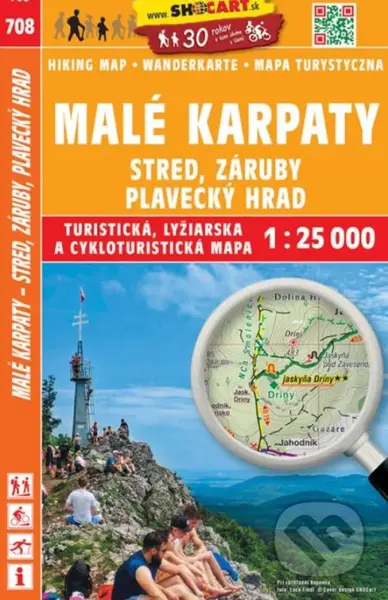 708 Malé Karpaty - Záruby, Plavecký hrad, 1:25.000