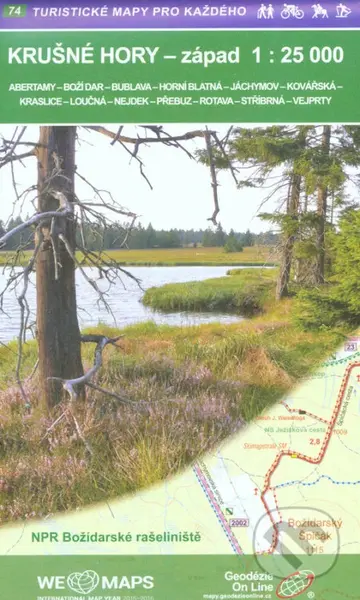 Krušné hory-západ 1:25T /74 Turistické mapy pro každého
