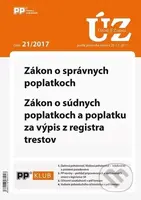 Úplné znenia zákonov 21/2017 (Zákon o správnych poplatkoch, Zákon o súdnych poplatkoch a poplatku za výpis z registra trestov)