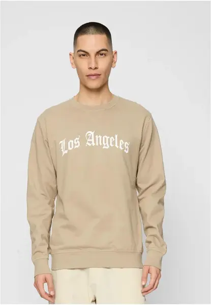 Los Angeles wording Crewneck darksand