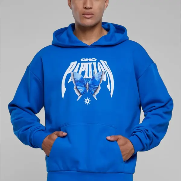 Men's Sweatshirt Origami Heavy Oversize Blue