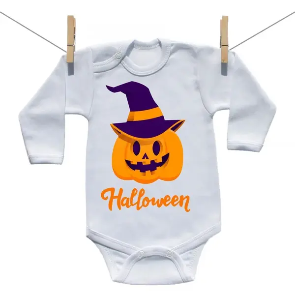 Boodyy Body s dlhým rukávom Halloween tekvica 80 (9-12 mesiacov)