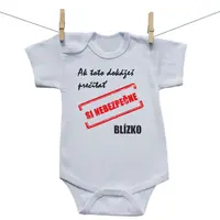 Boodyy Body s krátkym rukávom Nebezpečne blízko 62 (2-4 mesiace)