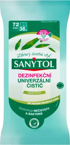 SANYTOL DEZINFEKCIA UNIVERZÁLNY ČISTIČ Utierky