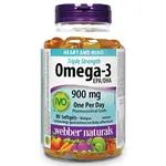WEBBER NATURALS Trojitá sila Omega-3 900 mg EPA/DHA Bez rybej pachuti