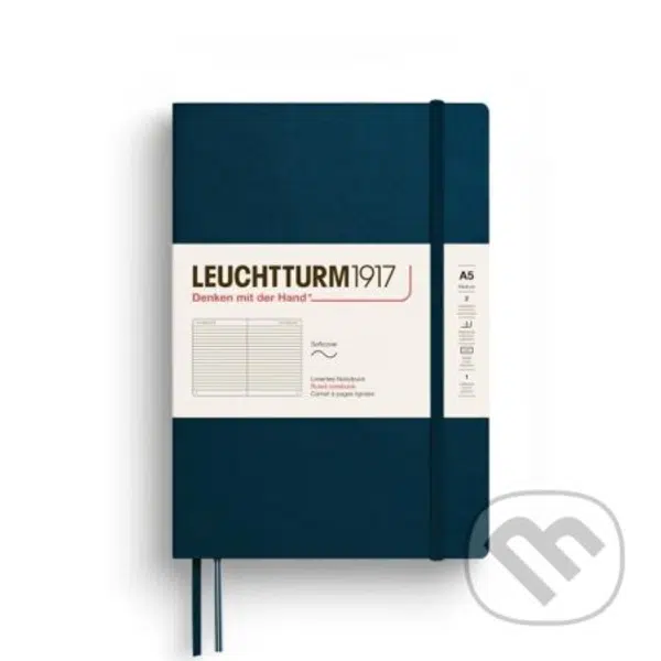 Leuchtturm1917 Zápisník Deep Sea Softcover A5 linkovaný