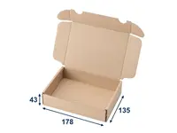 50 ks - Minikrabice/krabička 172x132x40 3VVL hnědá