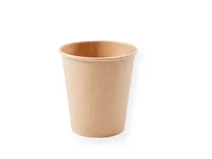 1000 ks - Papírový kelímek hnědý 200 ml, průměr 73 mm (0,18 L/7 oz)