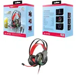 Sluchadlá + mikrofón - Herný Headset - Čierna/Červená H34848