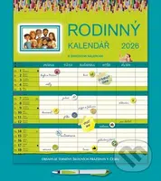 Nástěnný Rodinný kalendář 2026 (s perem)