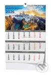 Tříměsíční kalendář 2026 - nástěnný kalendář