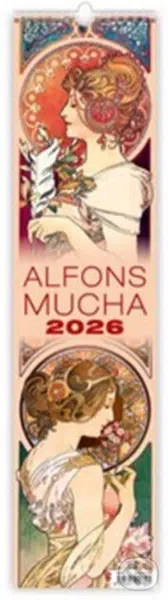 Alfons Mucha vázanka 2026 - nástěnný kalendář - Alfons Mucha (ilustrátor)