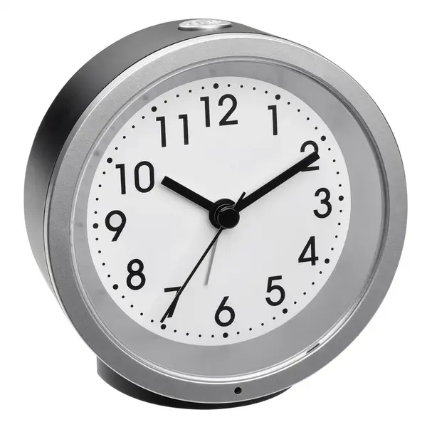 60.1034.01 TFA Analógový budík s podsvietením, čierny