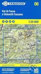 Val di Fassa Dolomiti Fassane (Mapa na hárku, zložená)