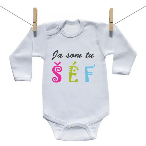 Boodyy Body s dlhým rukávom Ja som tu šéf 92 (18-24 mesiacov)